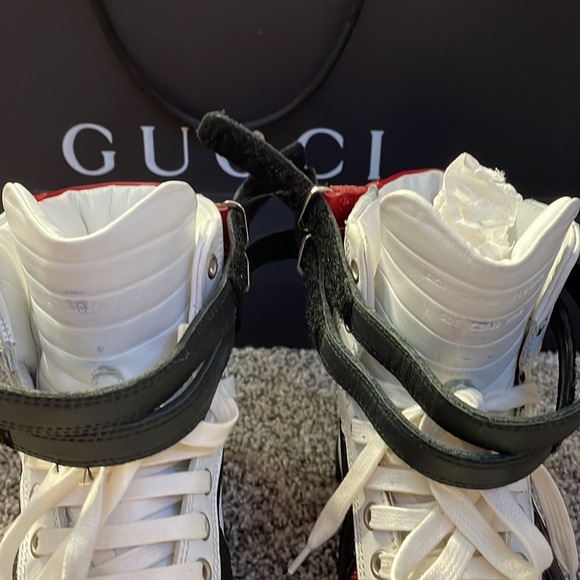 Authentic Christian DIOR high top leather suede sneakers w/ box 38 7 1/2 9 - Picture 9 of 14